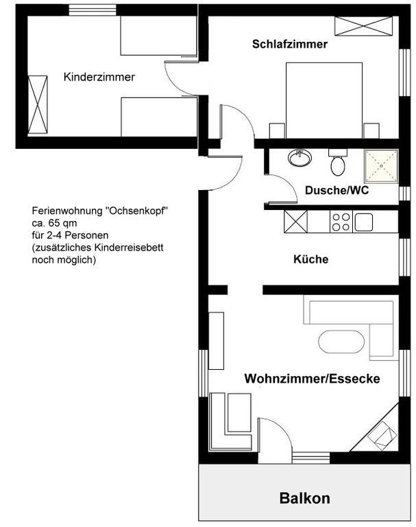 Haus Rosenbuehl Bed and Breakfast Warmensteinach Eksteriør billede